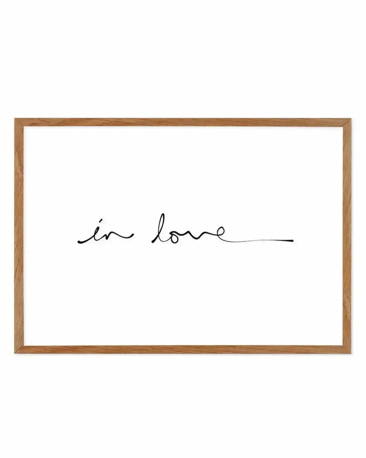 In Love (Hand scripted) Art Print from Olive et Oriel where you can shop wallpaper and artworks online