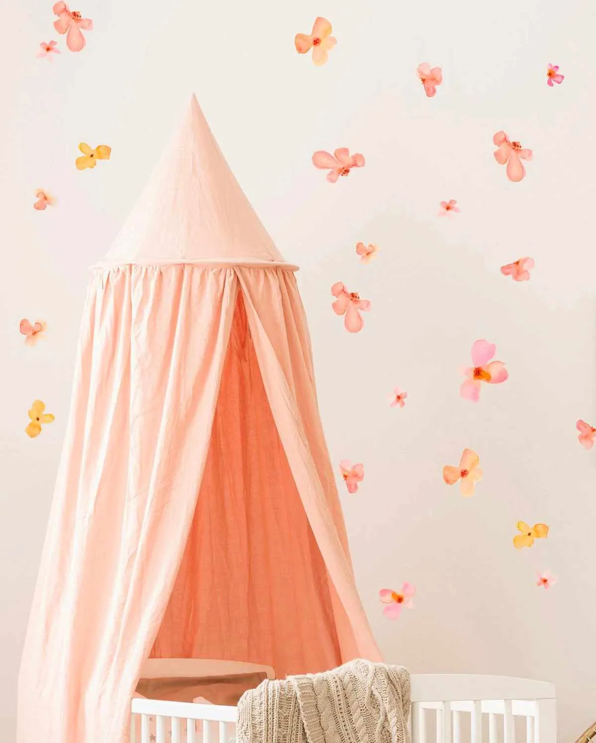 In Monets Garden | Watercolour Style Decal Set-Decals-Olive et Oriel-Decorate your kids bedroom wall decor with removable wall decals, these fabric kids decals are a great way to add colour and update your children's bedroom. Available as girls wall decals or boys wall decals, there are also nursery decals.