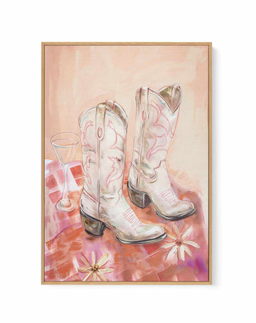 In My Cowgirl Era I | Framed Canvas Art Print from Olive et Oriel where you can shop wallpaper and artworks online