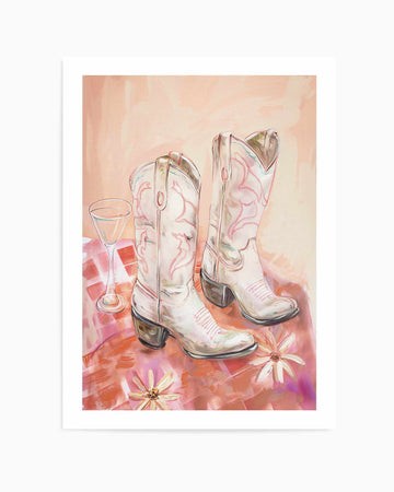 In My Cowgirl Era I | Art Print from Olive et Oriel where you can shop wallpaper and artworks online