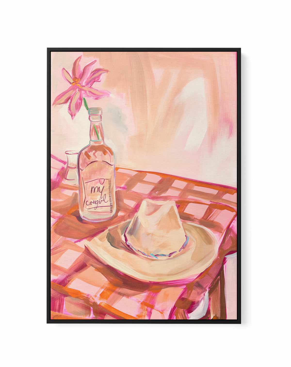 In My Cowgirl Era III | Framed Canvas Art Print