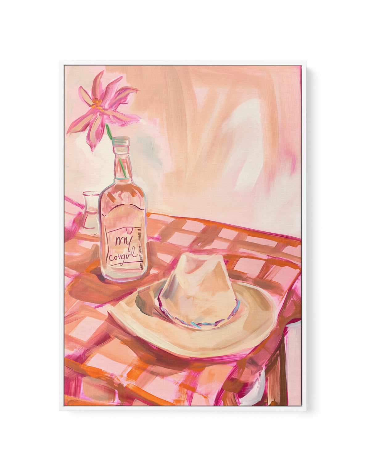 In My Cowgirl Era III | Framed Canvas Art Print