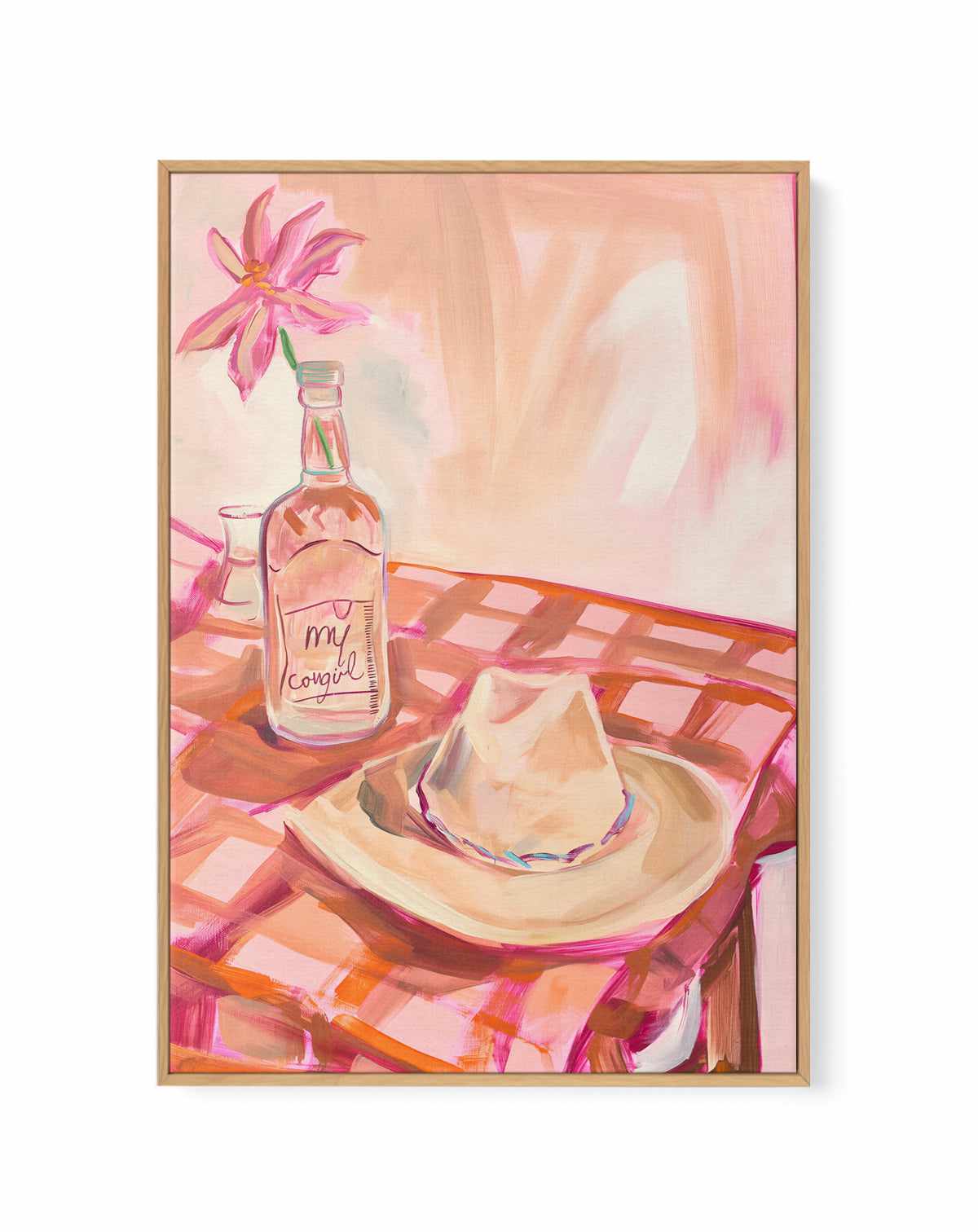 In My Cowgirl Era III | Framed Canvas Art Print