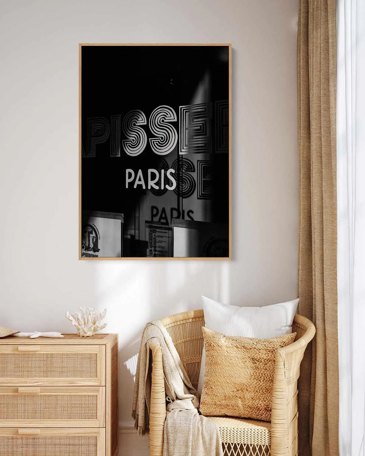 In Paris by Jovani Demetrie | Framed Canvas Art Print from Olive et Oriel where you can shop wallpaper and artworks online