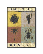 In the Desert | Framed Canvas Art Print