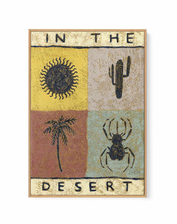 In the Desert by Julie Celina | Framed Canvas Art Print from Olive et Oriel where you can shop wallpaper and artworks online