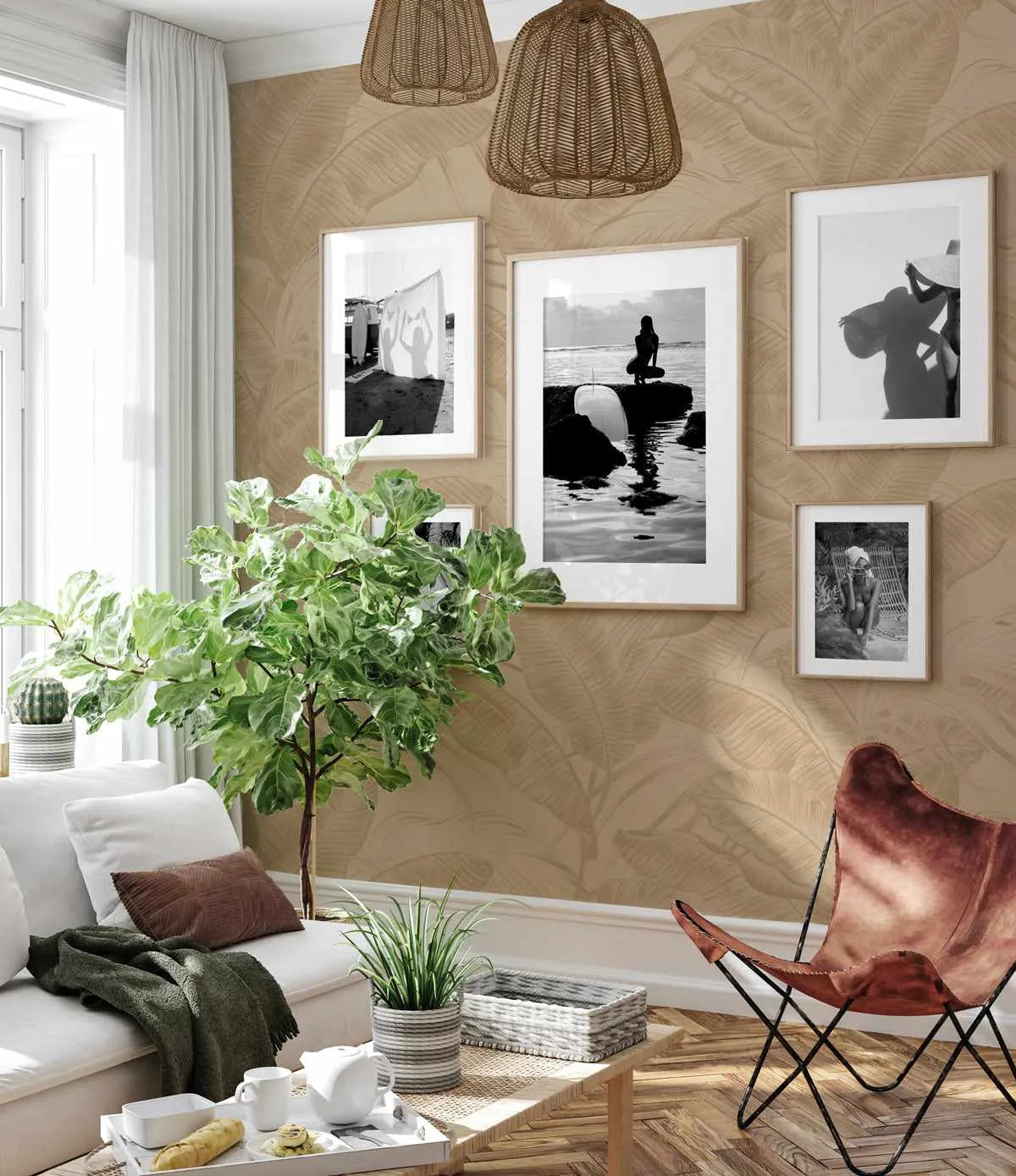 In The Tropics Wallpaper from Olive et Oriel where you can shop wallpaper and artworks online