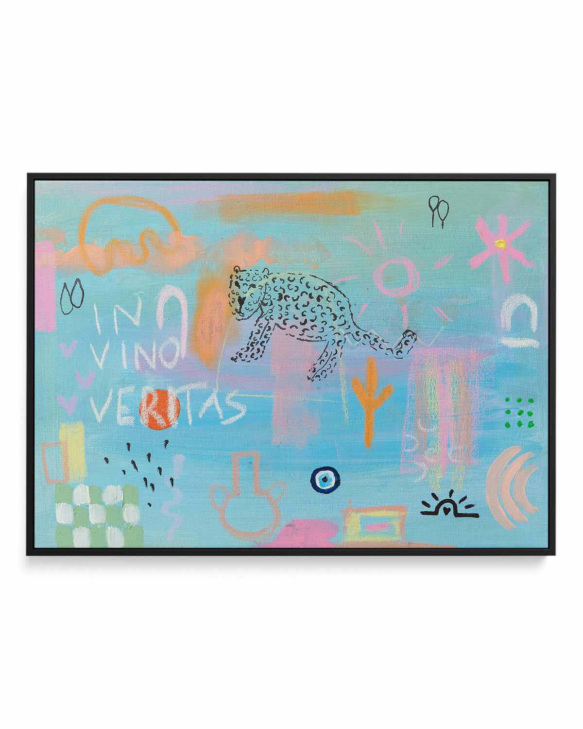 In Vino Veritas by Britney Turner | Framed Canvas Art Print