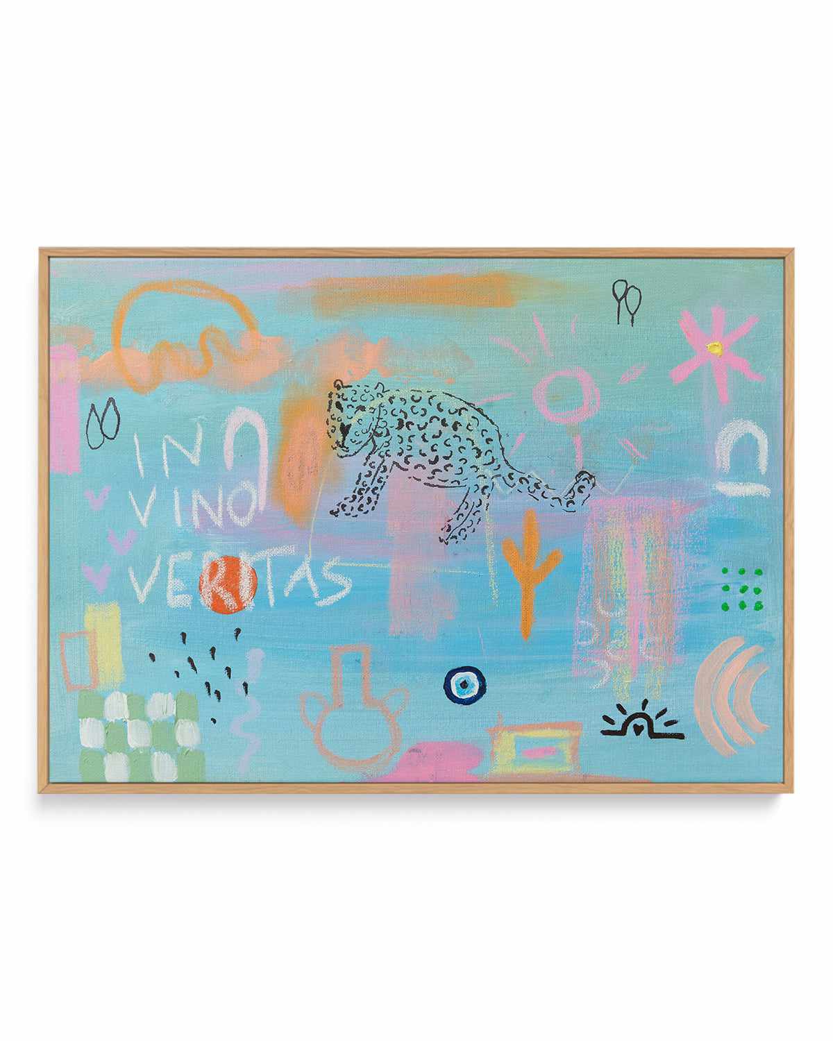 In Vino Veritas by Britney Turner | Framed Canvas Art Print