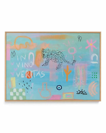 In Vino Veritas by Britney Turner | Framed Canvas Art Print from Olive et Oriel where you can shop wallpaper and artworks online