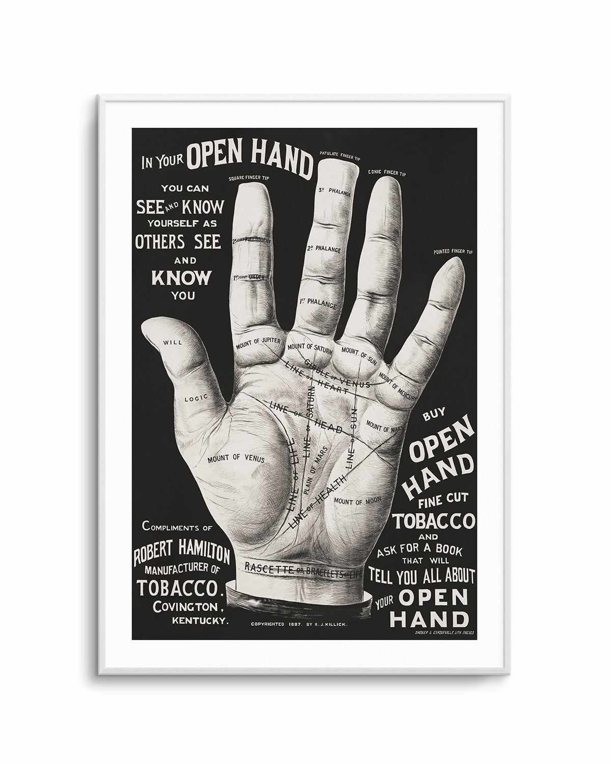 In Your Open Hand Vintage Poster Art Print