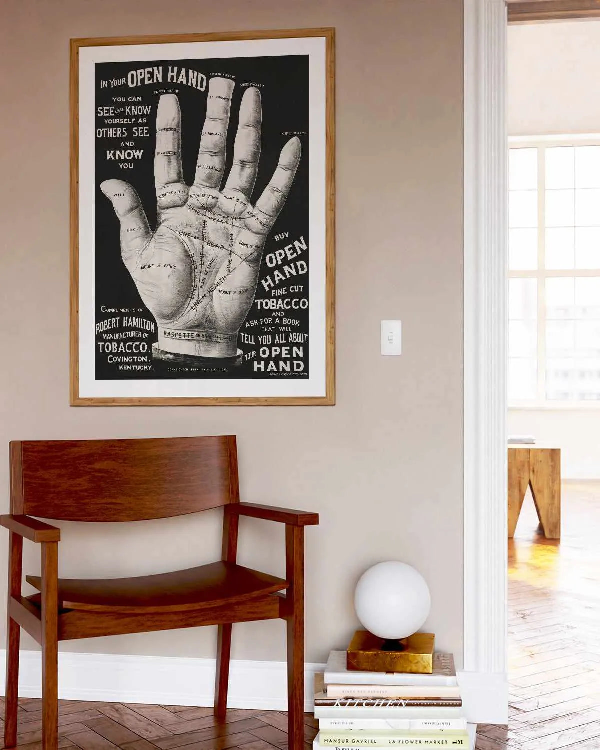 In Your Open Hand Vintage Poster Art Print from Olive et Oriel where you can shop wallpaper and artworks online