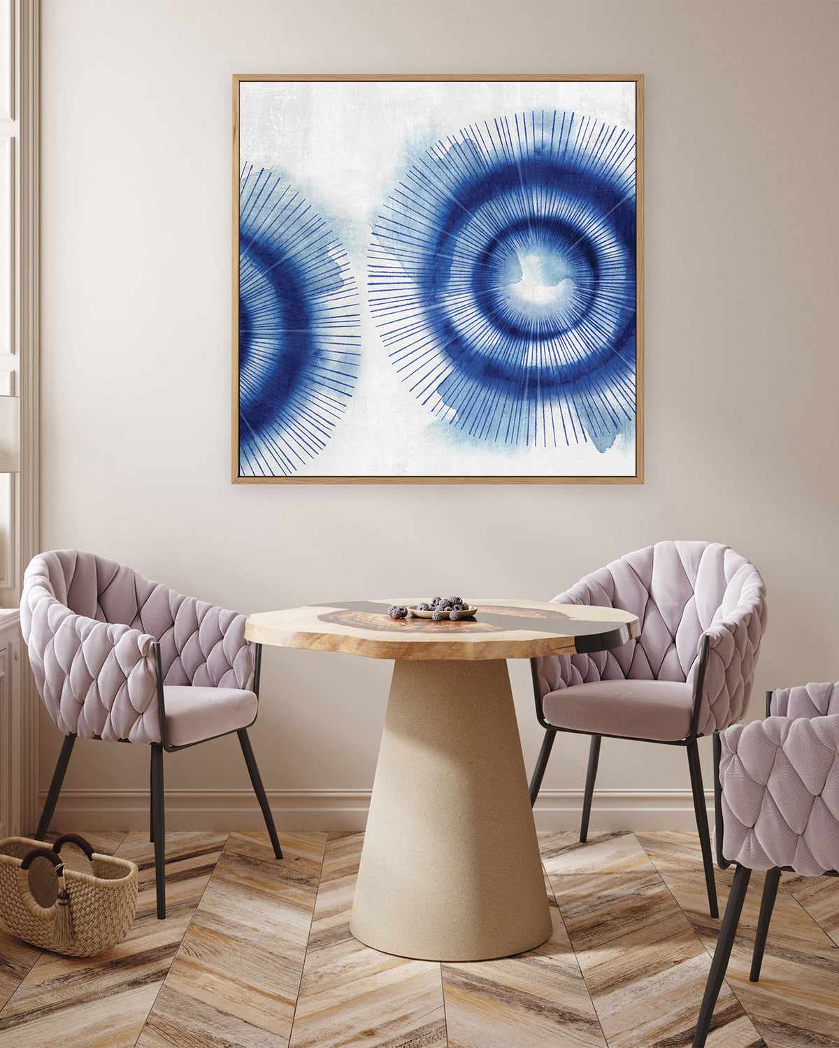 In the Blues II | Framed Canvas Art Print