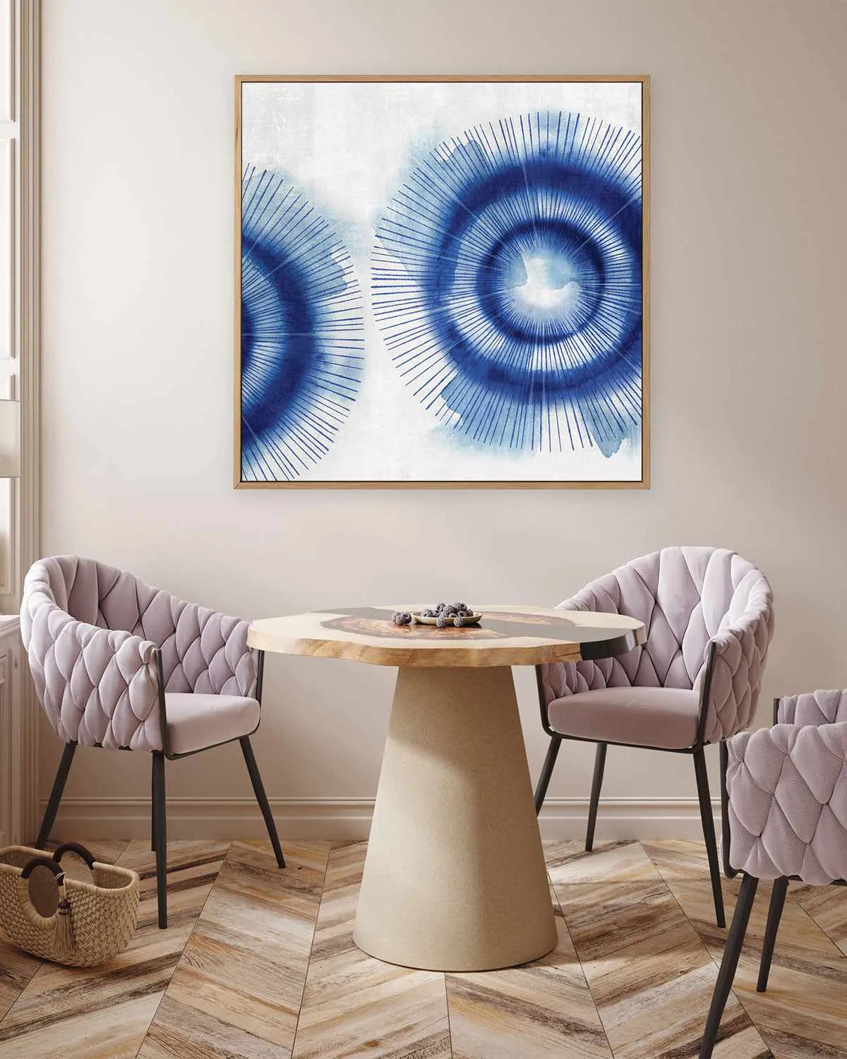 In the Blues II | Framed Canvas Art Print from Olive et Oriel where you can shop wallpaper and artworks online