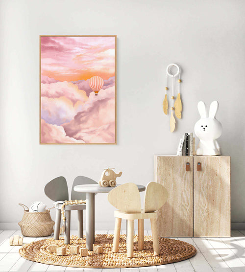 In the Clouds by Goed Blauw | Framed Canvas Art Print