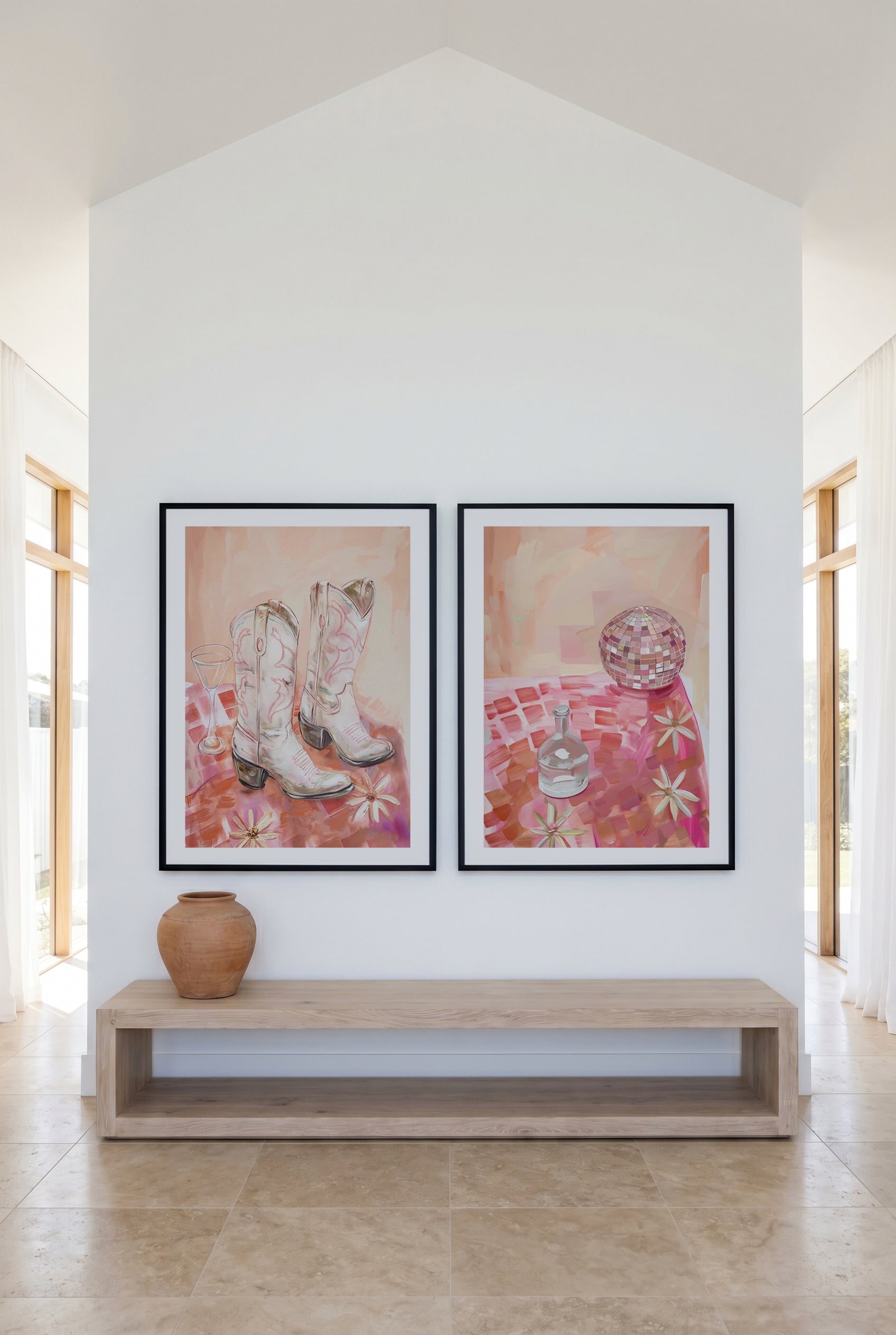 In My Cowgirl Era I & II Art Print Set of 2 | Matching Wall Art