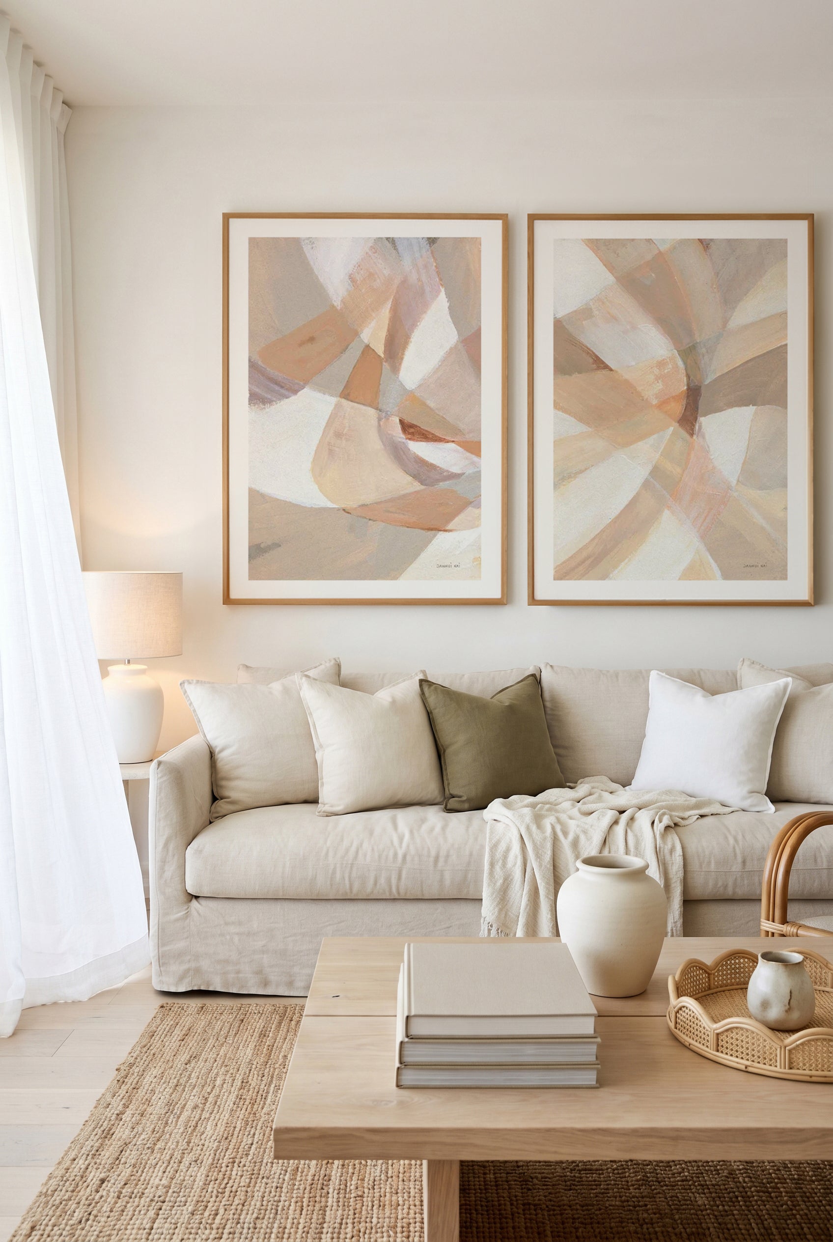 In Pieces I & II Art Print Set of 2 | Matching Wall Art
