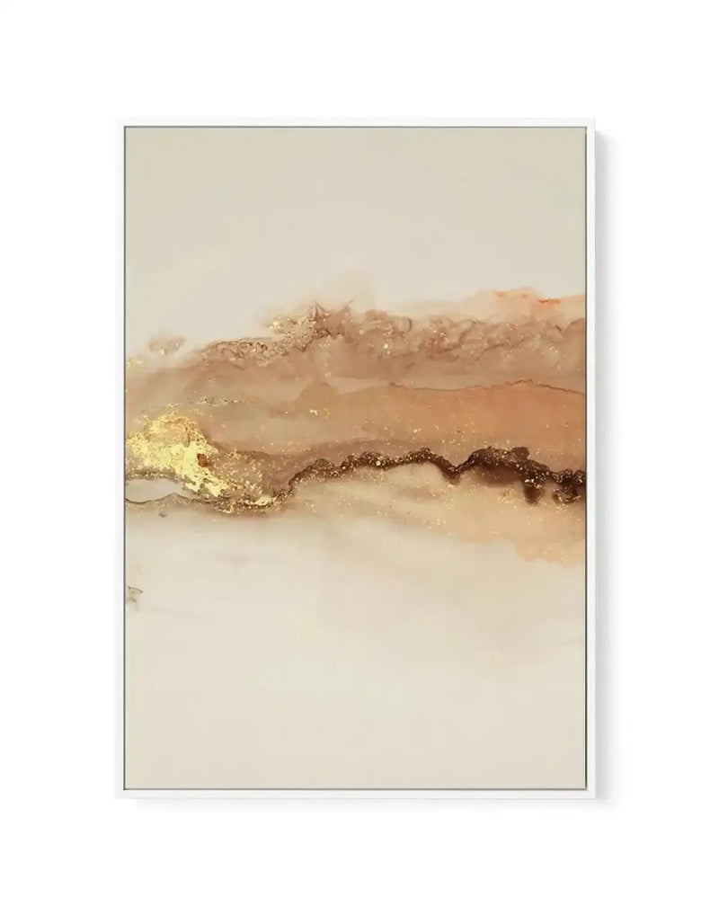 In Situ | Framed Canvas Art Print brown neutrals with brown art print