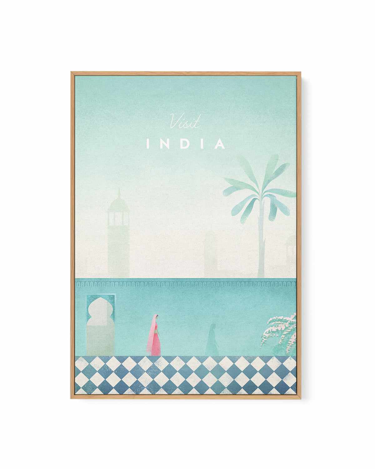 India by Henry Rivers | Framed Canvas Art Print