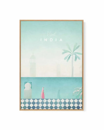 India by Henry Rivers | Framed Canvas Art Print from Olive et Oriel where you can shop wallpaper and artworks online