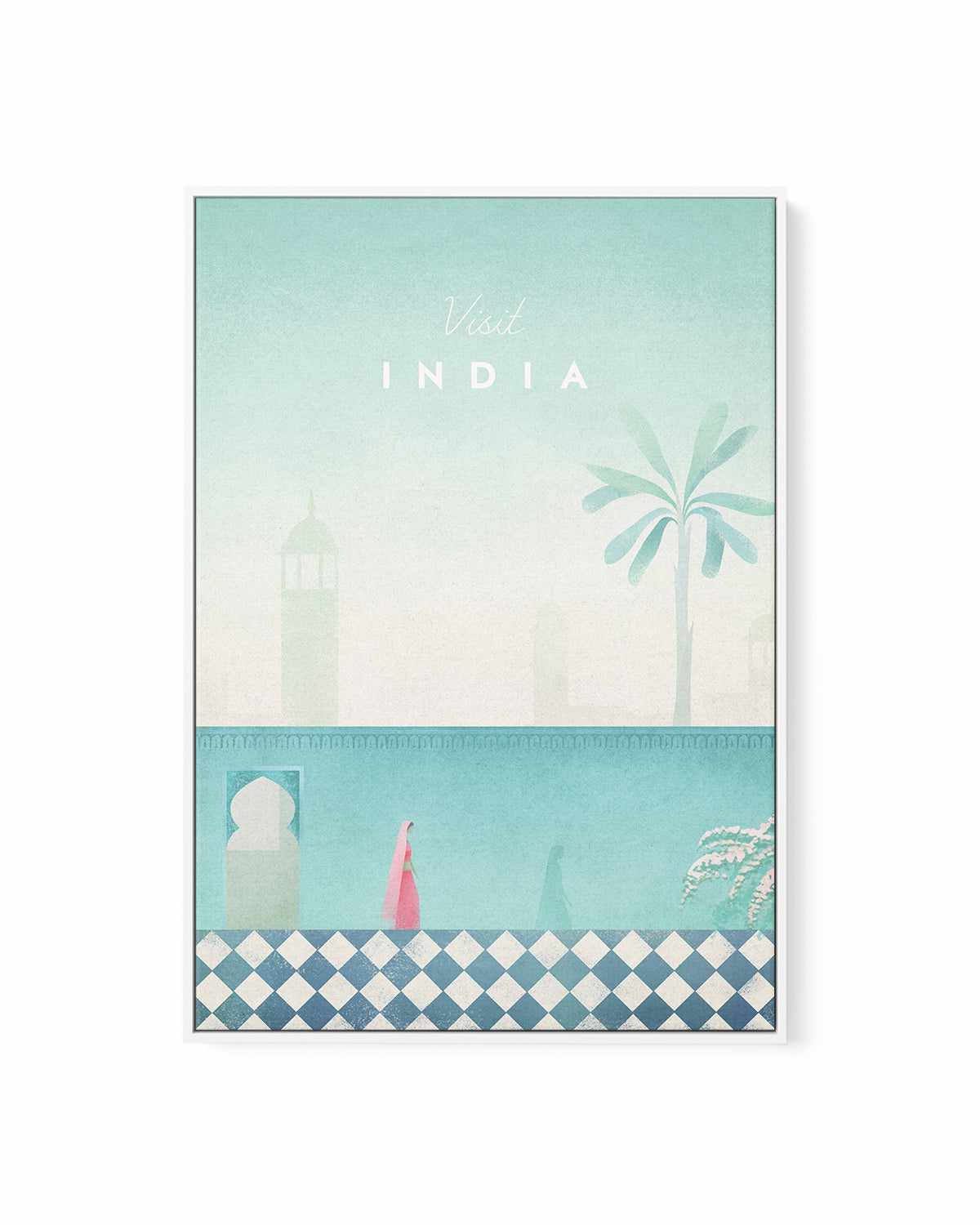 India by Henry Rivers | Framed Canvas Art Print