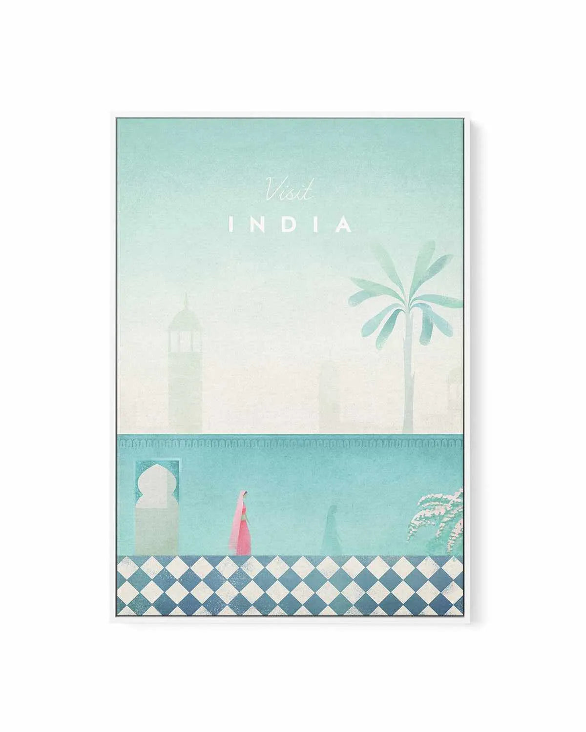 India by Henry Rivers | Framed Canvas Art Print from Olive et Oriel where you can shop wallpaper and artworks online