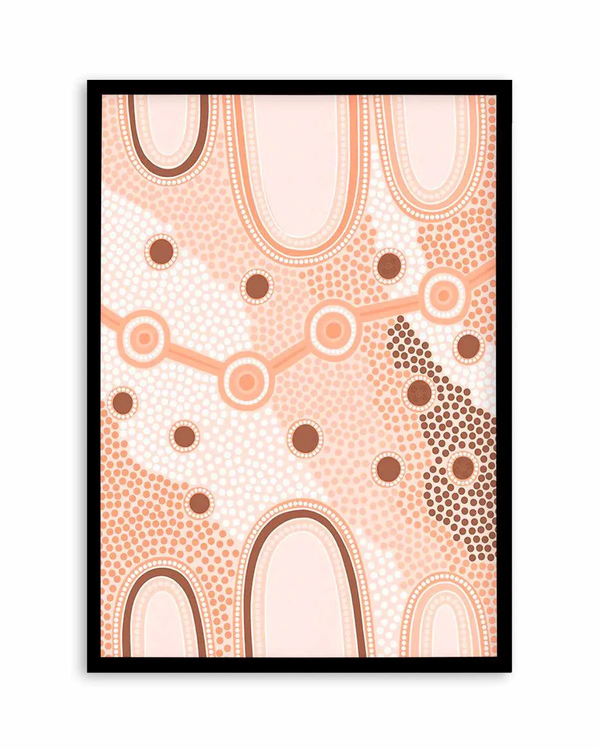 Indigenous Female Journey | Earth by Leah Cummins Art Print from Olive et Oriel where you can shop wallpaper and artworks online