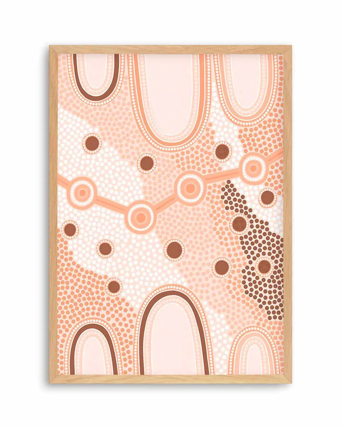 Indigenous Female Journey | Earth by Leah Cummins Art Print from Olive et Oriel where you can shop wallpaper and artworks online