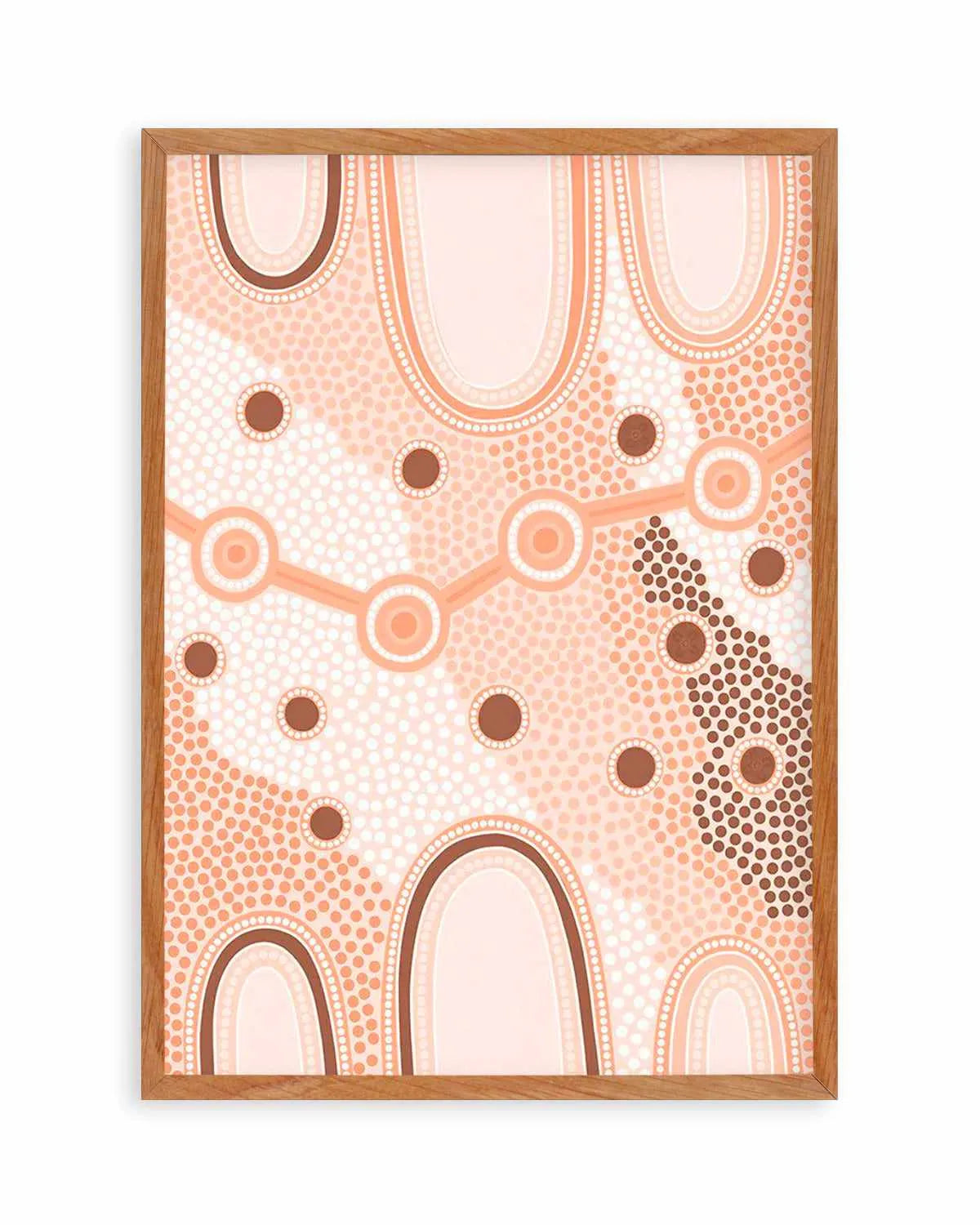 Indigenous Female Journey | Earth by Leah Cummins Art Print from Olive et Oriel where you can shop wallpaper and artworks online