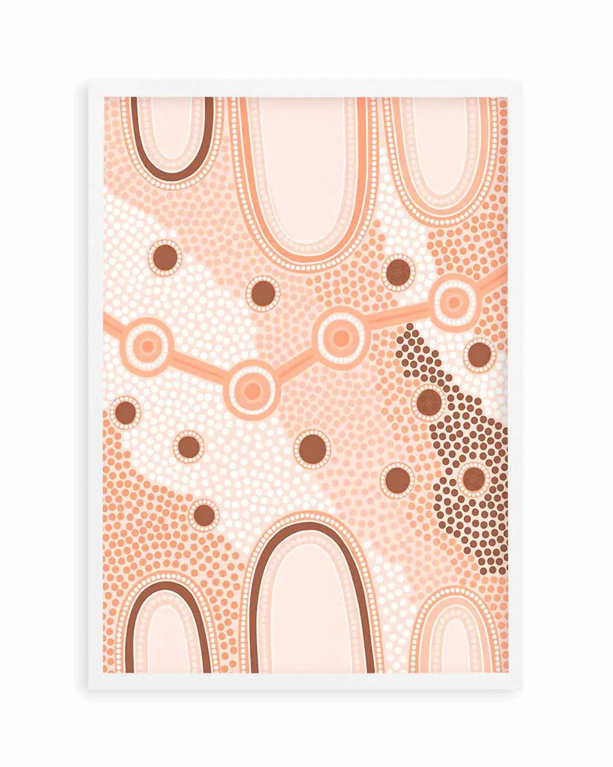 Indigenous Female Journey | Earth by Leah Cummins Art Print from Olive et Oriel where you can shop wallpaper and artworks online