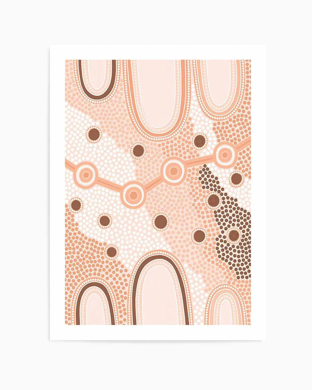 Indigenous Female Journey | Earth by Leah Cummins Art Print from Olive et Oriel where you can shop wallpaper and artworks online