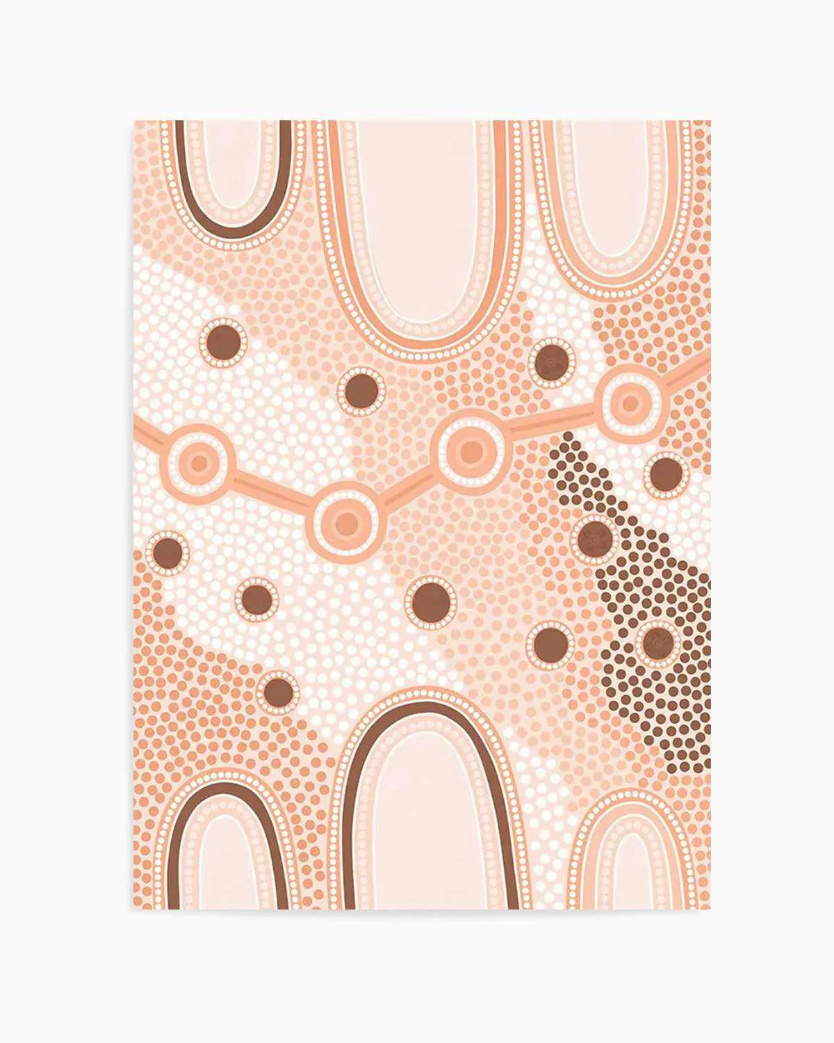 Indigenous Female Journey | Earth by Leah Cummins Art Print from Olive et Oriel where you can shop wallpaper and artworks online