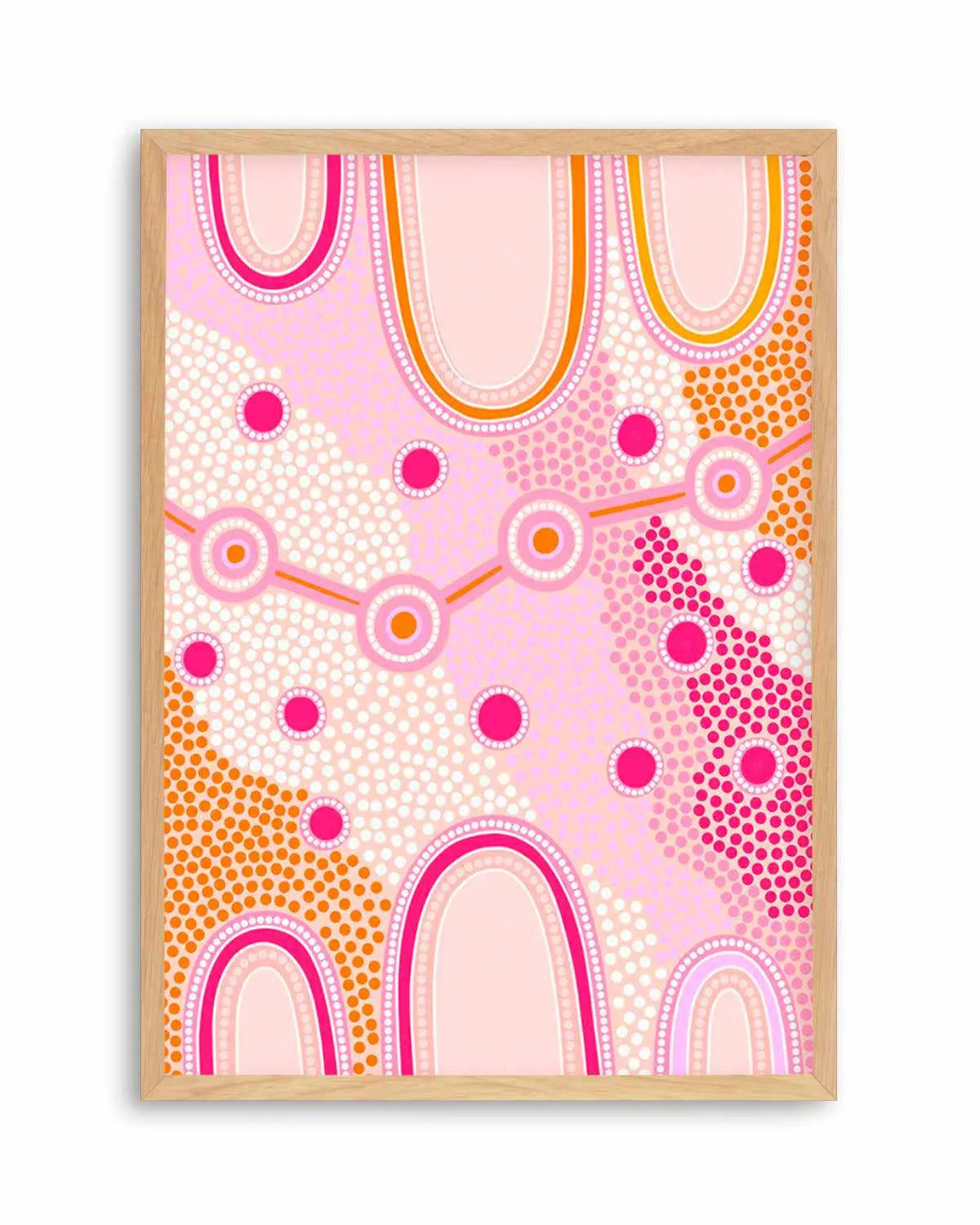 Indigenous Female Journey by Leah Cummins | Art Print from Olive et Oriel where you can shop wallpaper and artworks online