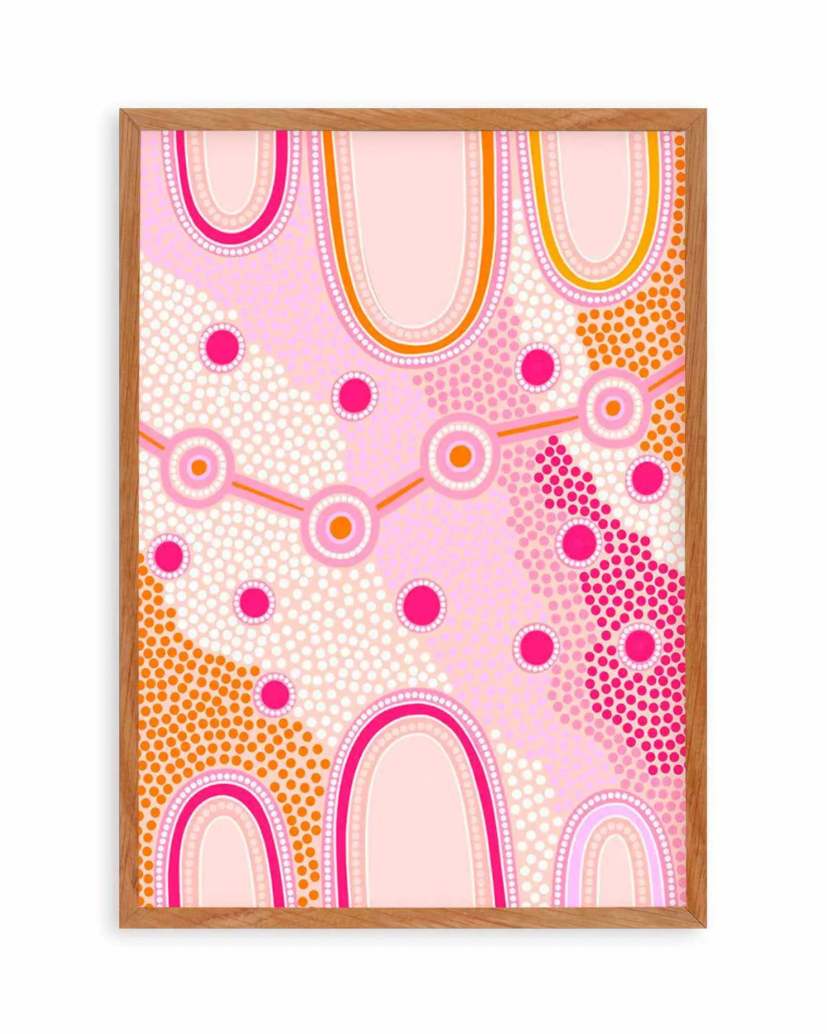 Indigenous Female Journey by Leah Cummins | Art Print from Olive et Oriel where you can shop wallpaper and artworks online