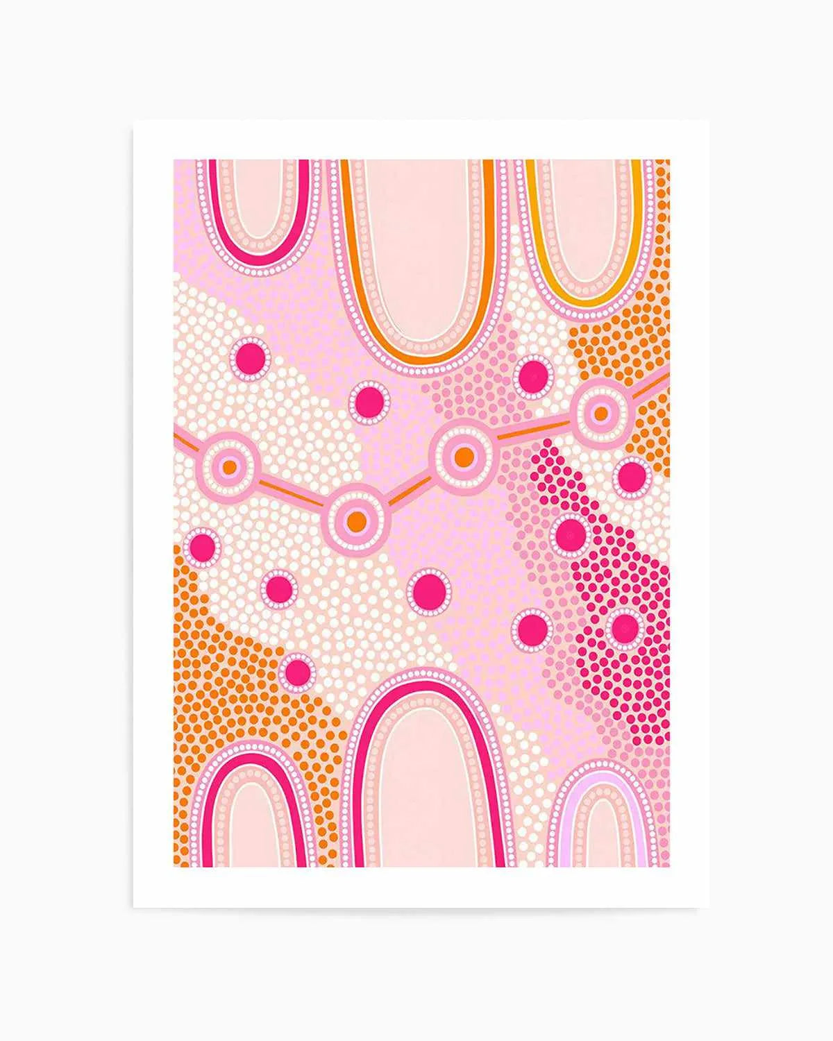 Indigenous Female Journey by Leah Cummins | Art Print from Olive et Oriel where you can shop wallpaper and artworks online