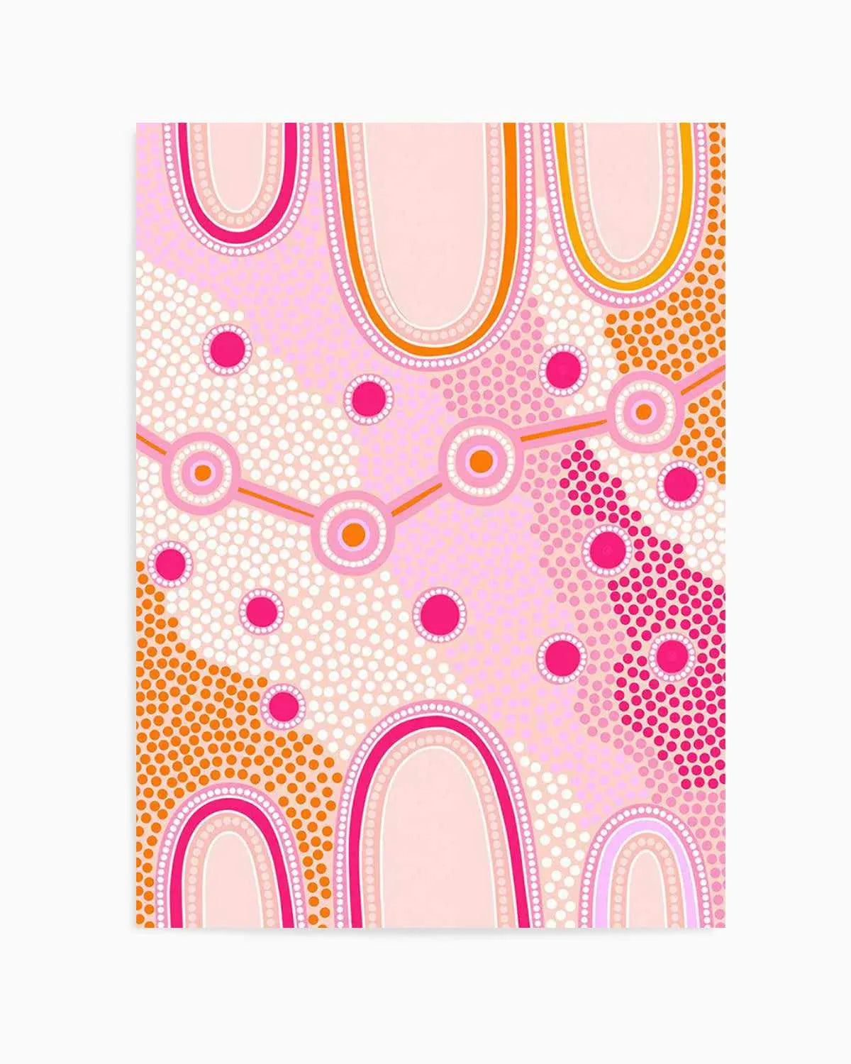 Indigenous Female Journey by Leah Cummins | Art Print from Olive et Oriel where you can shop wallpaper and artworks online