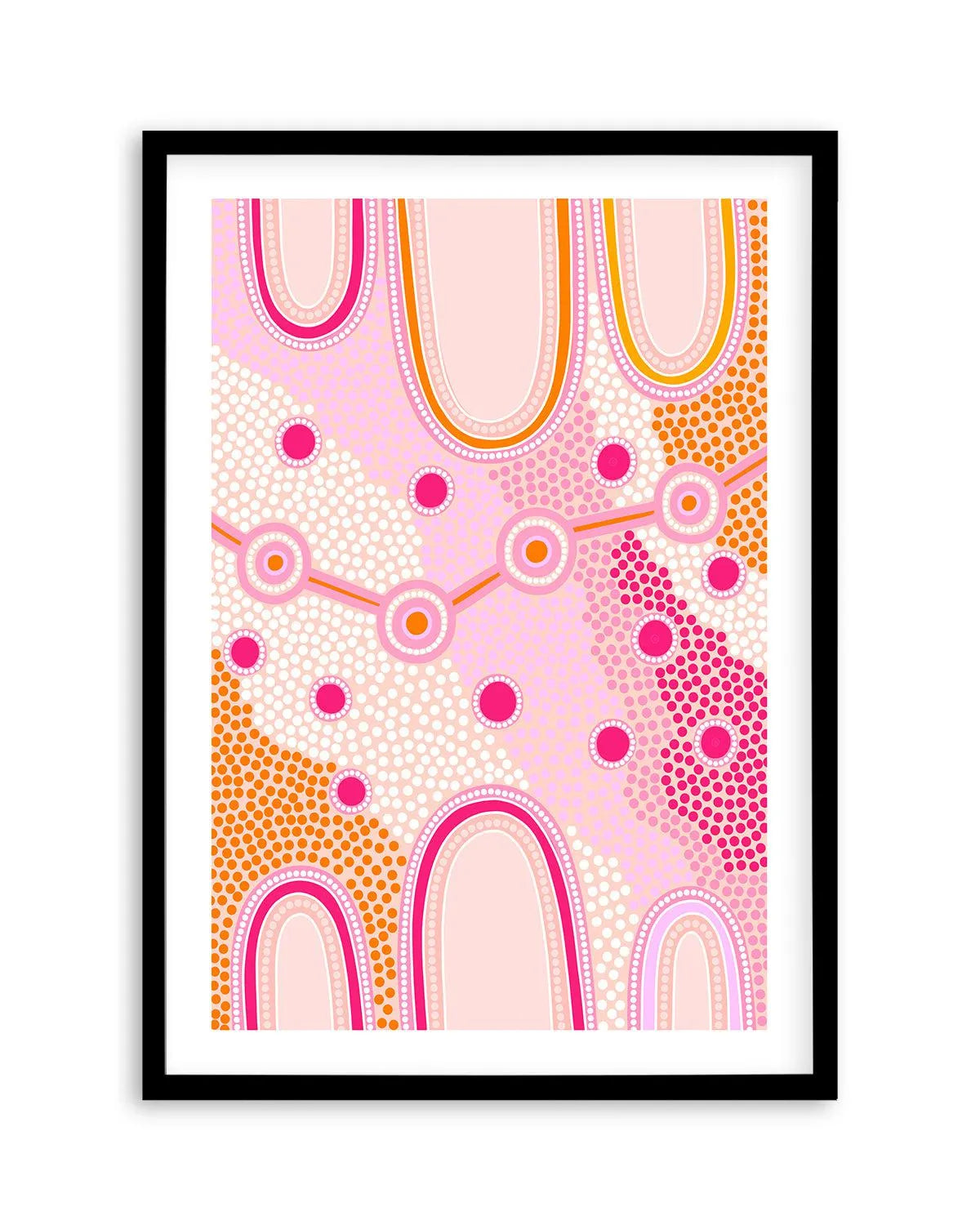 Indigenous Female Journey by Leah Cummins | Art Print from Olive et Oriel where you can shop wallpaper and artworks online