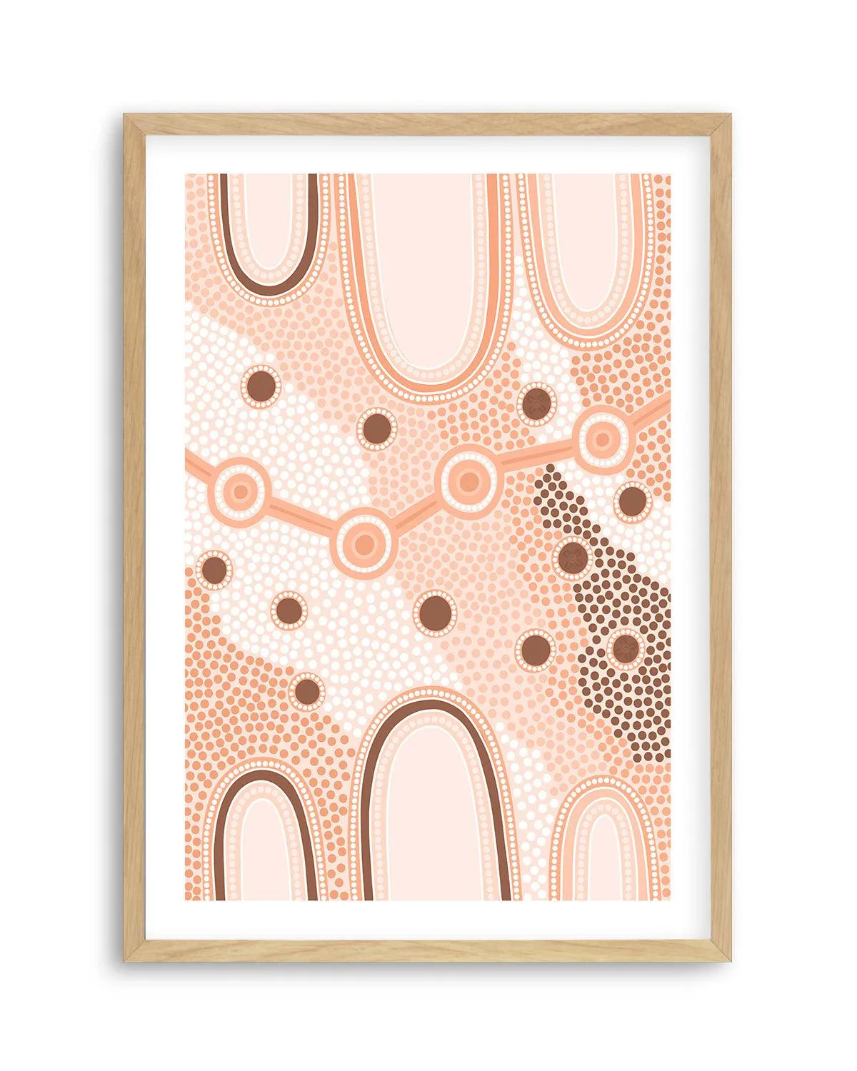 Indigenous Female Journey | Earth by Leah Cummins Art Print from Olive et Oriel where you can shop wallpaper and artworks online