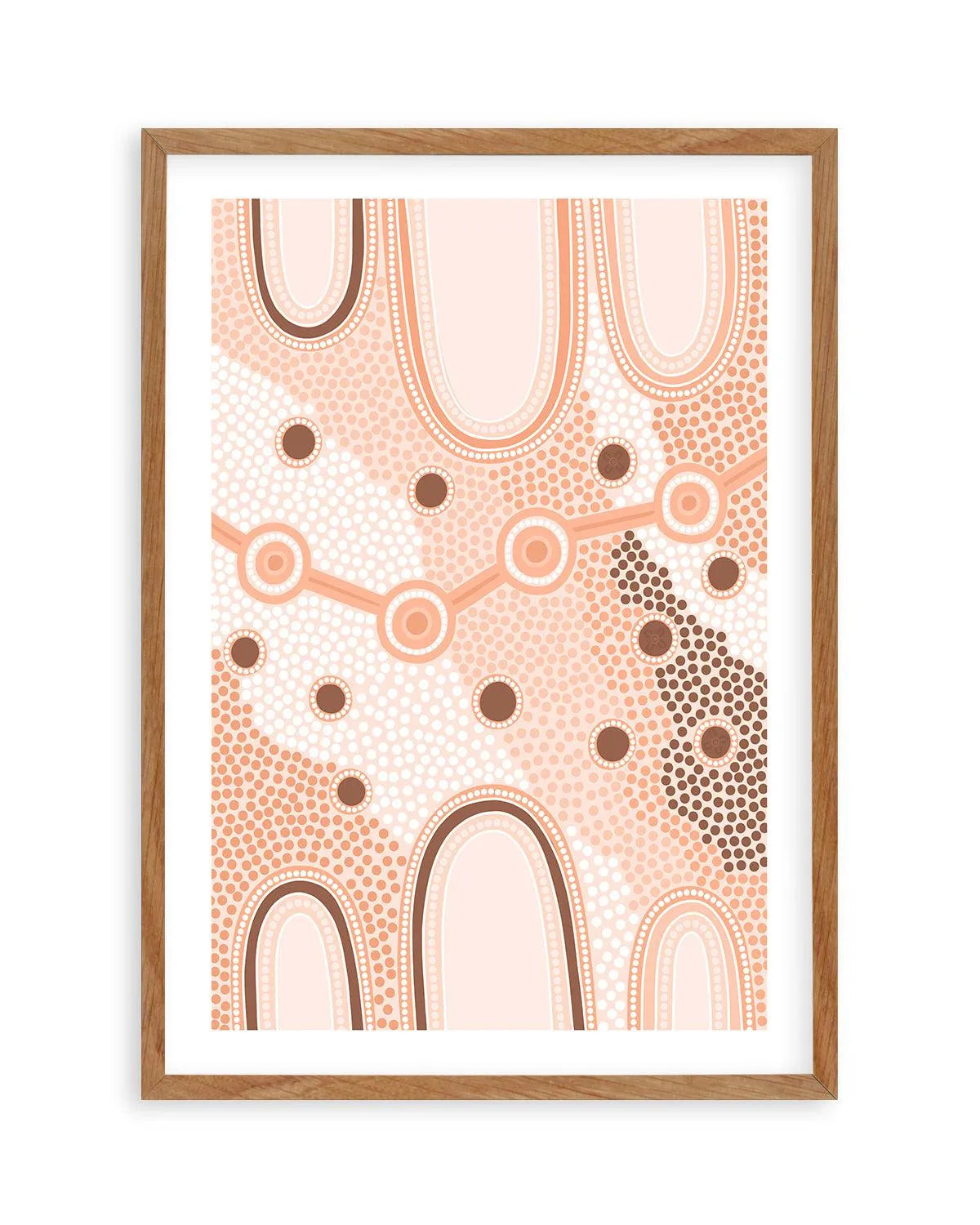 Indigenous Female Journey | Earth by Leah Cummins Art Print from Olive et Oriel where you can shop wallpaper and artworks online