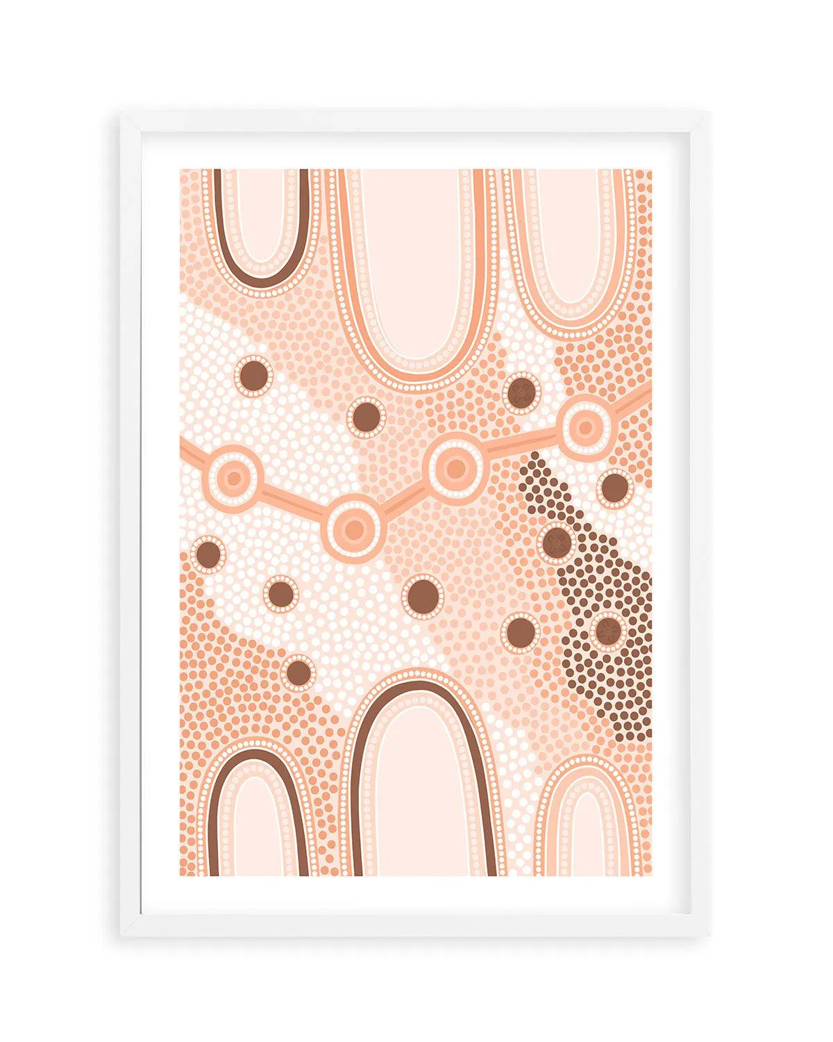 Indigenous Female Journey | Earth by Leah Cummins Art Print from Olive et Oriel where you can shop wallpaper and artworks online