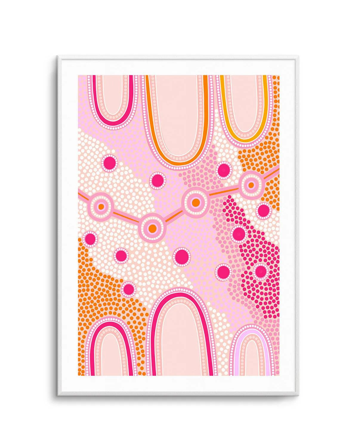 Indigenous Female Journey by Leah Cummins | Art Print from Olive et Oriel where you can shop wallpaper and artworks online