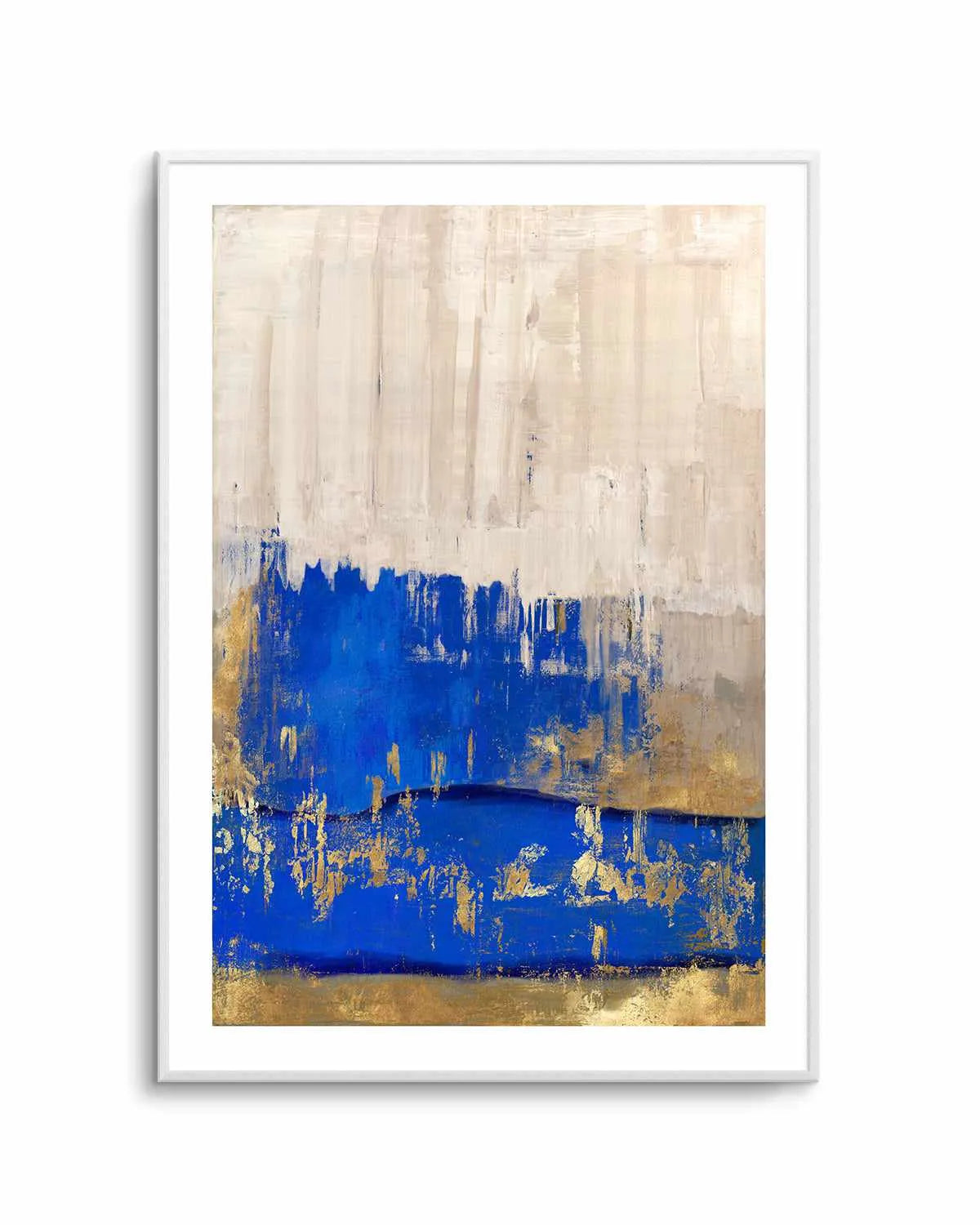 Indigo Abstract II Art Print from Olive et Oriel where you can shop wallpaper and artworks online