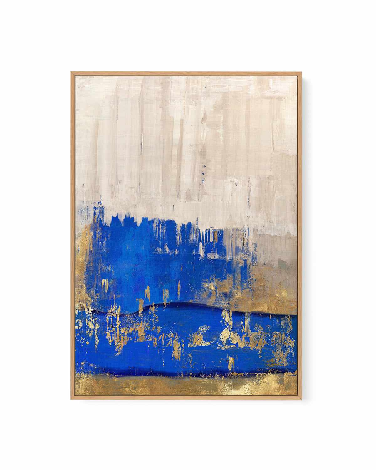 Indigo Abstract II | Framed Canvas Art Print