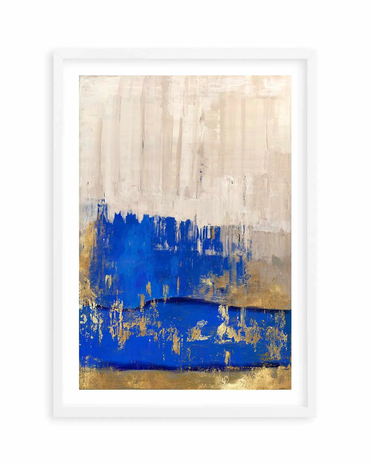 Indigo Abstract II Art Print from Olive et Oriel where you can shop wallpaper and artworks online