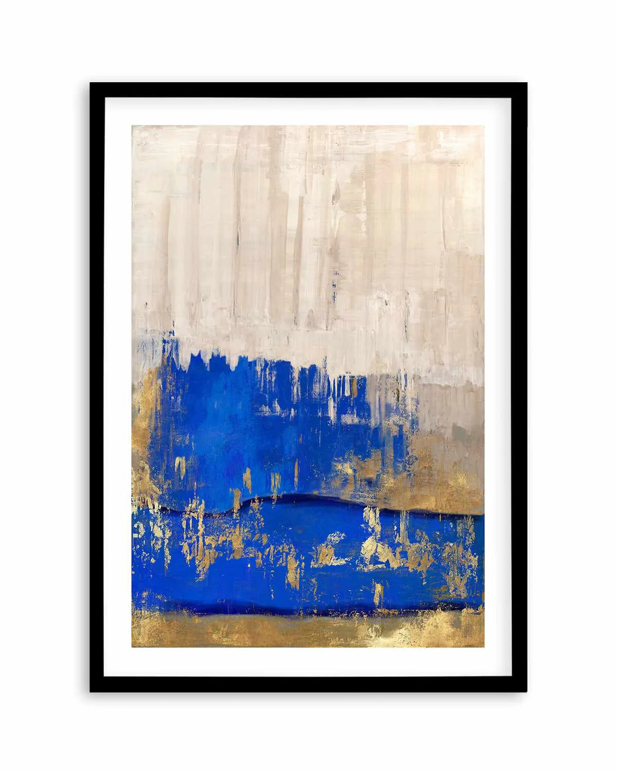 Indigo Abstract II Art Print from Olive et Oriel where you can shop wallpaper and artworks online