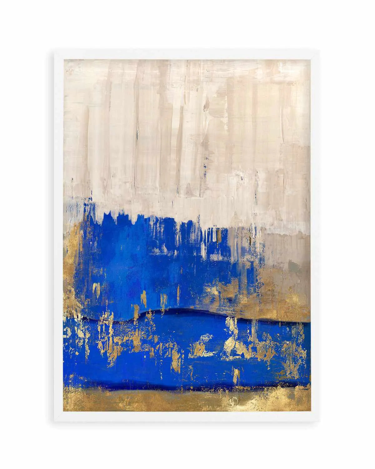 Indigo Abstract II Art Print from Olive et Oriel where you can shop wallpaper and artworks online