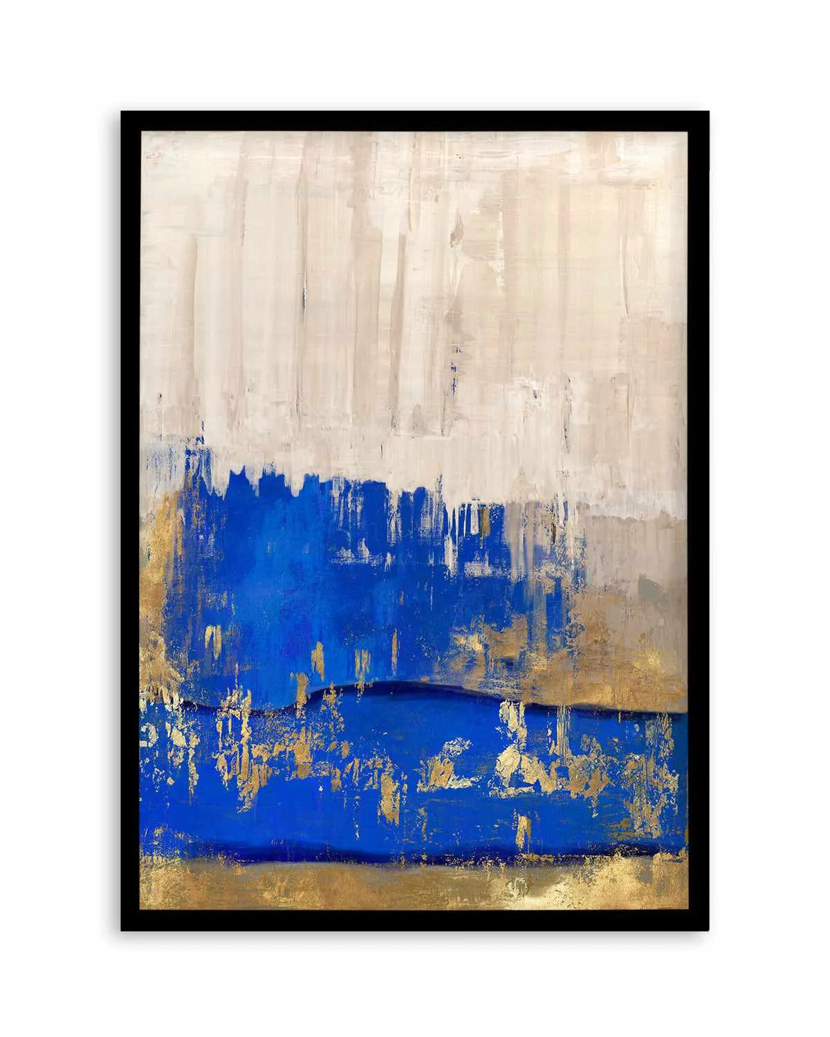 Indigo Abstract II Art Print from Olive et Oriel where you can shop wallpaper and artworks online