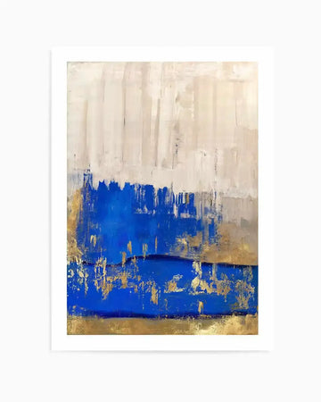 Indigo Abstract II Art Print from Olive et Oriel where you can shop wallpaper and artworks online