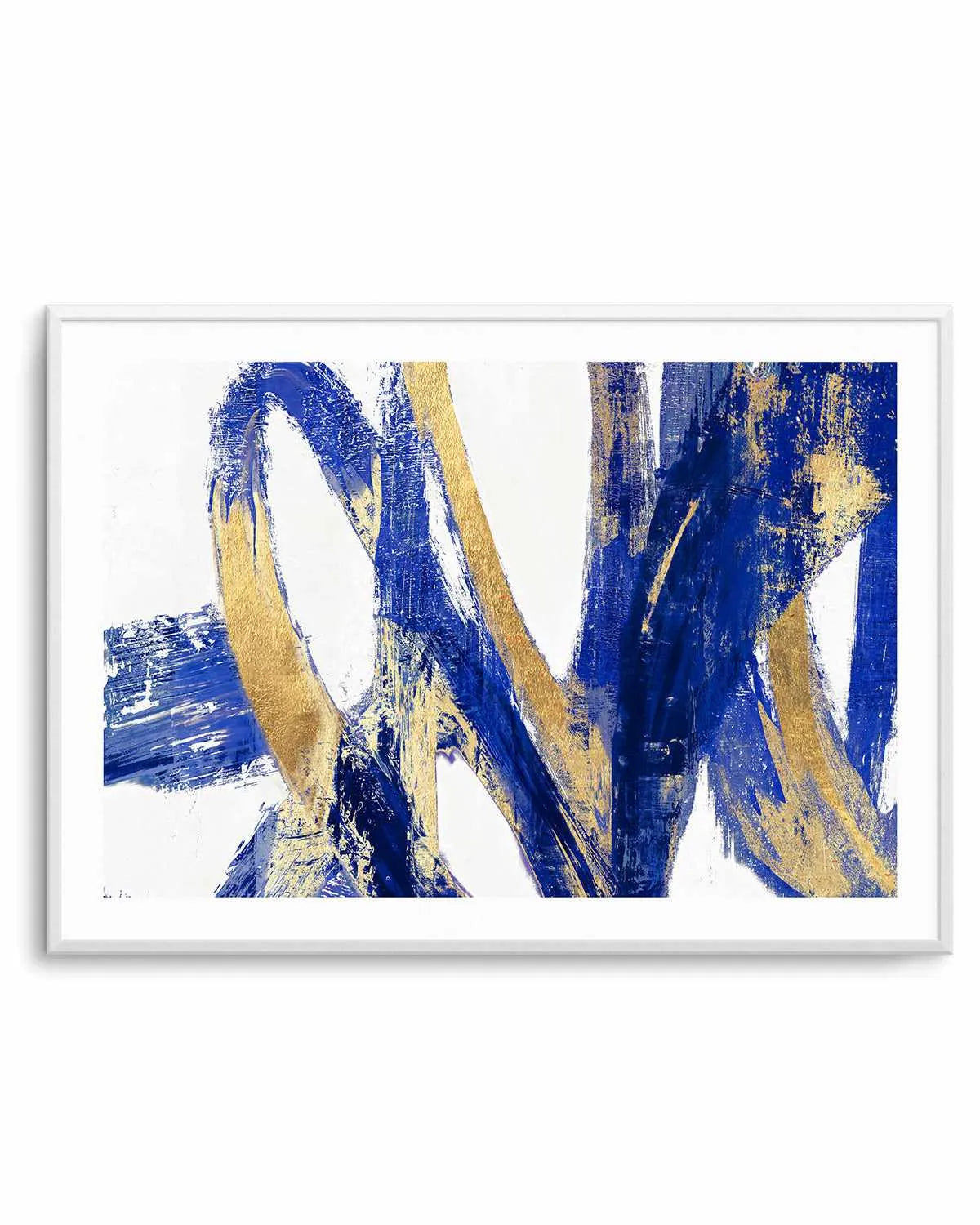 Indigo Abstract V Art Print from Olive et Oriel where you can shop wallpaper and artworks online