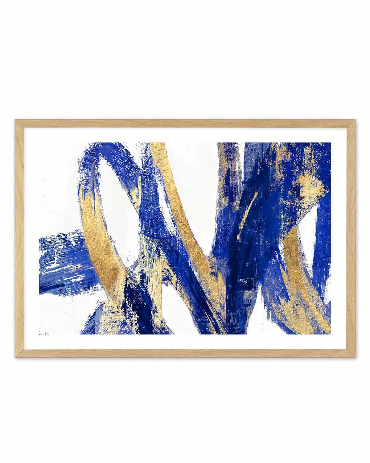 Indigo Abstract V Art Print from Olive et Oriel where you can shop wallpaper and artworks online